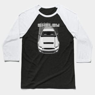 Shelby GT500 S197 - White/Silver Baseball T-Shirt